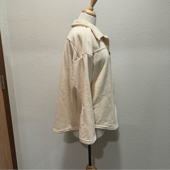 Cozy Cream Button-Up Jacket - Picture 2 of 6